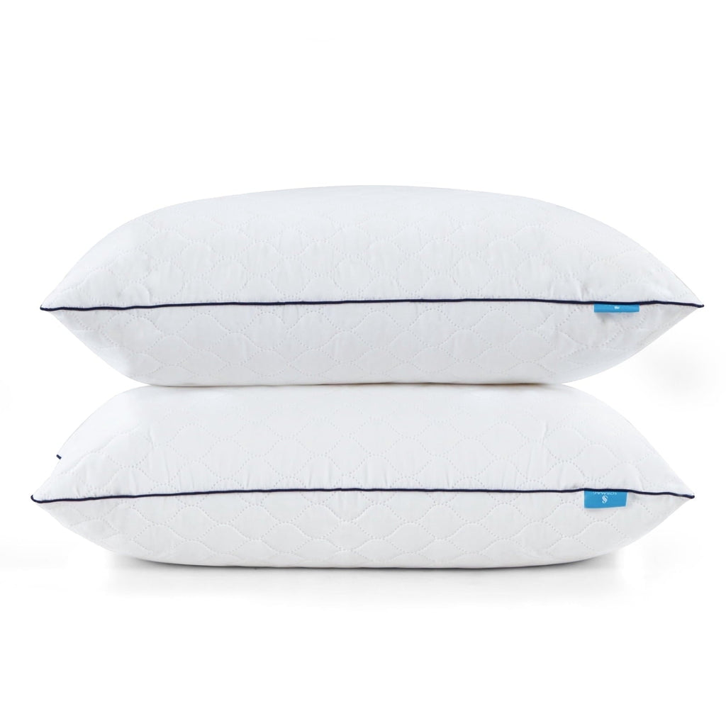 Fluffy Shredded Bed Pillows for Sleeping Queen Size 20" x 30" Hypoallergenic Pillow for Side and Back Sleeper Soft Supportive Hotel C... - Ergonomic Memory Foam Pillow for Neck Pain Support - Default Title