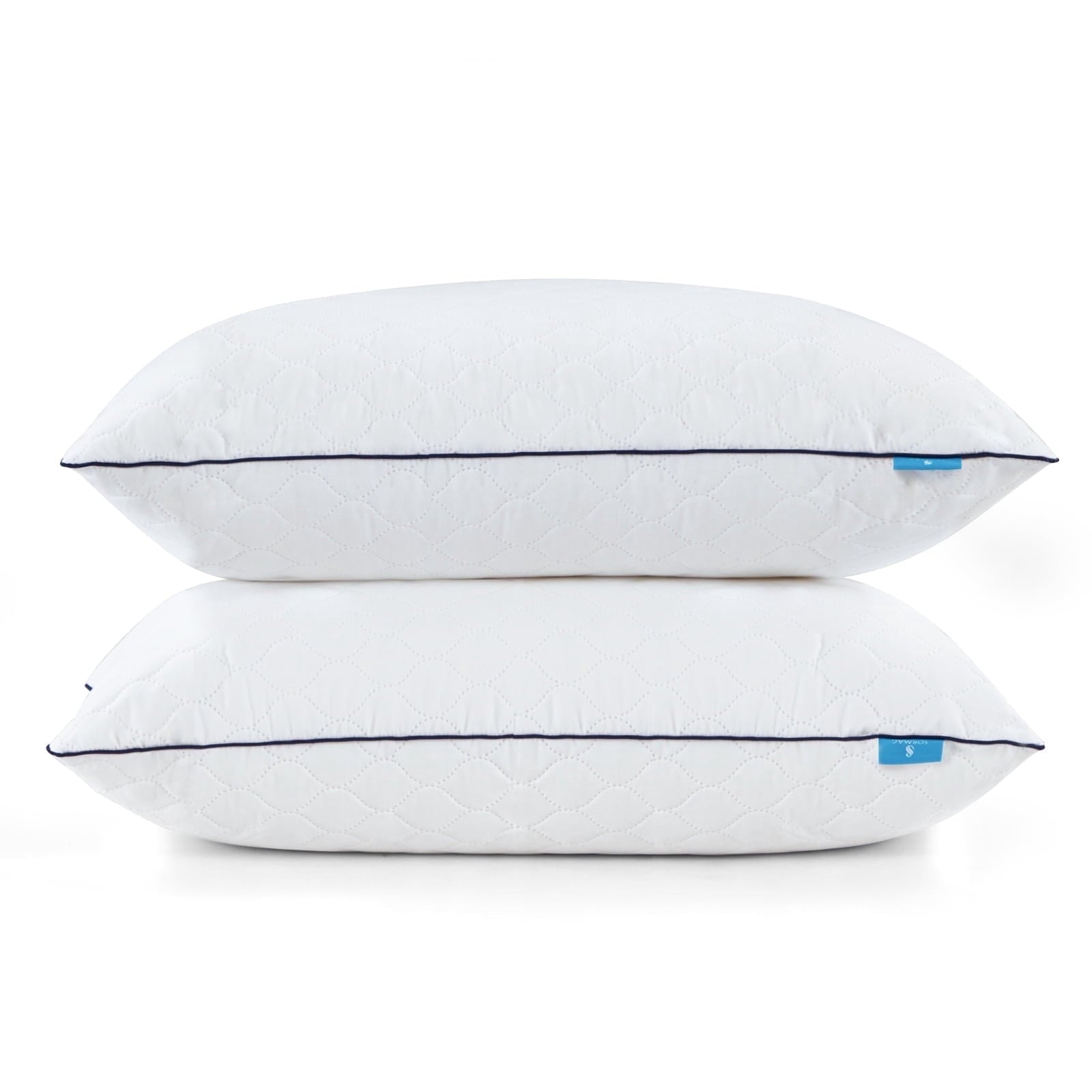 Fluffy Shredded Bed Pillows for Sleeping Queen Size 20" x 30" Hypoallergenic Pillow for Side and Back Sleeper Soft Supportive Hotel C... - Ergonomic Memory Foam Pillow for Neck Pain Support - Default Title