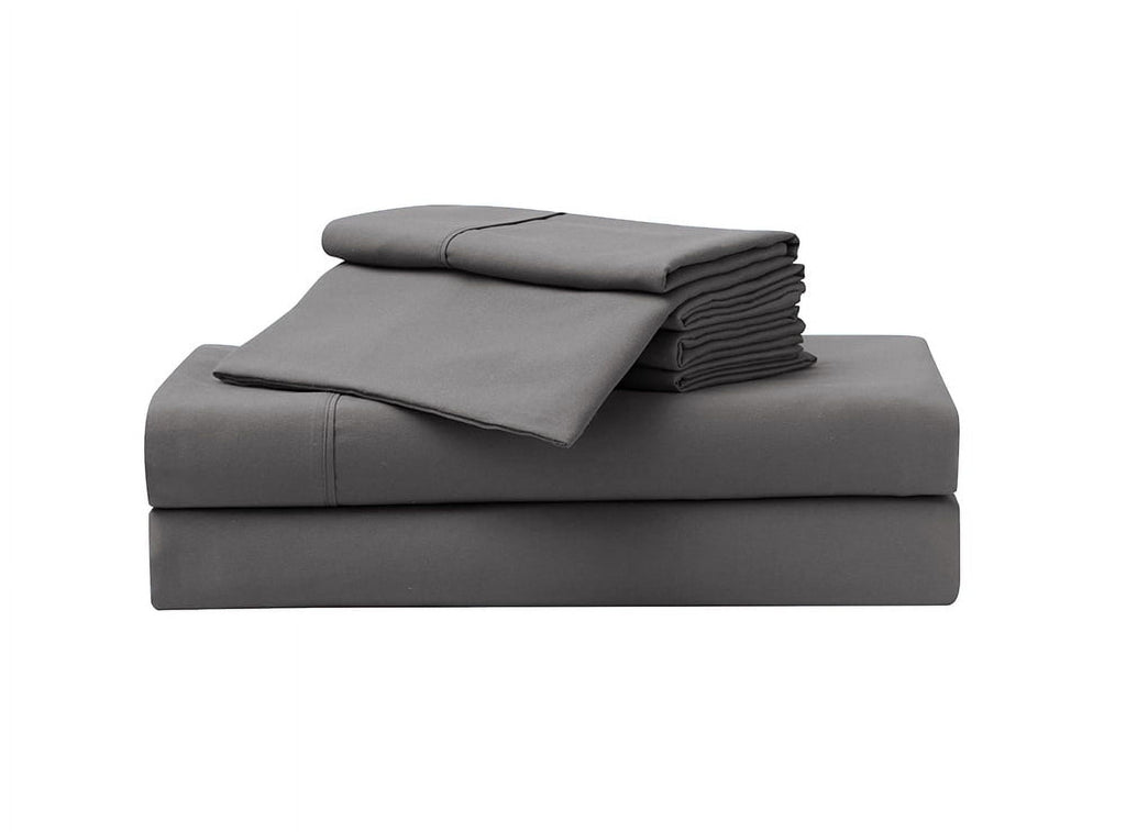 Premium Egyptian Cotton So Soft 3-Piece Dark Gray Sheet Set, Twin - Cooling Hotel Quality Bedding Sheets and Pillowcases - Default Title