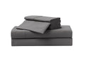 Premium Egyptian Cotton So Soft 3-Piece Dark Gray Sheet Set, Twin - Cooling Hotel Quality Bedding Sheets and Pillowcases - Default Title