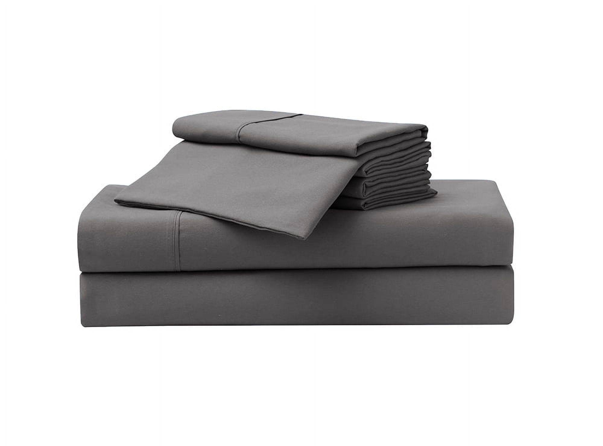 Premium Egyptian Cotton So Soft 3-Piece Dark Gray Sheet Set, Twin - Cooling Hotel Quality Bedding Sheets and Pillowcases - Default Title