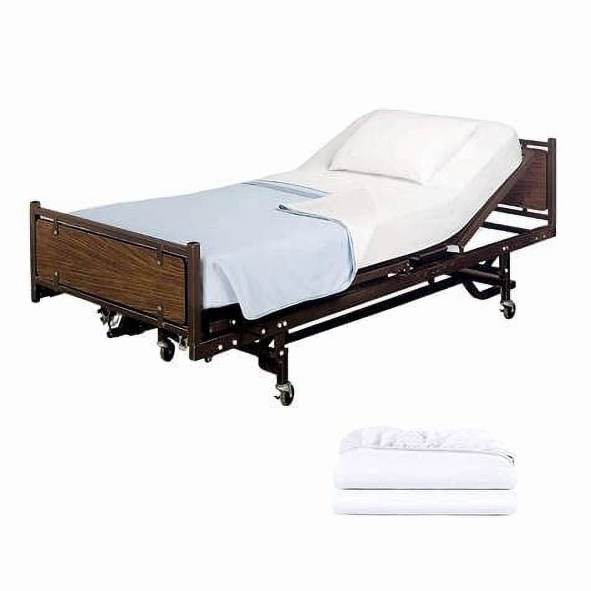 Cooling Sateen 2 Pack Fitted Hospital Bed Sheets with Elastic All Around for a Perfect Fit - Cotton Rich Soft Knitted Jersey Sheet, ... - Luxury Bed Sheet Set with Deep Pockets - Default Title