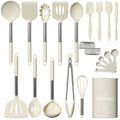 Heavy Duty Silicone Cooking Utensil Set, 30 Pcs Kitchen Utensils Set with Stainless Steel Handle, Food Grade Silicone Spatula Se... - Professional Kitchen Tool for Culinary Enthusiasts - Default Title