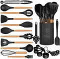 Professional Grade Silicone Cooking Utensils Set - Silicone Kitchen Utensils for Cooking Wooden Handles, 446°F Heat Resistant Kitchen Ut... - Heavy Duty Stainless Steel Kitchen Shears - Default Title