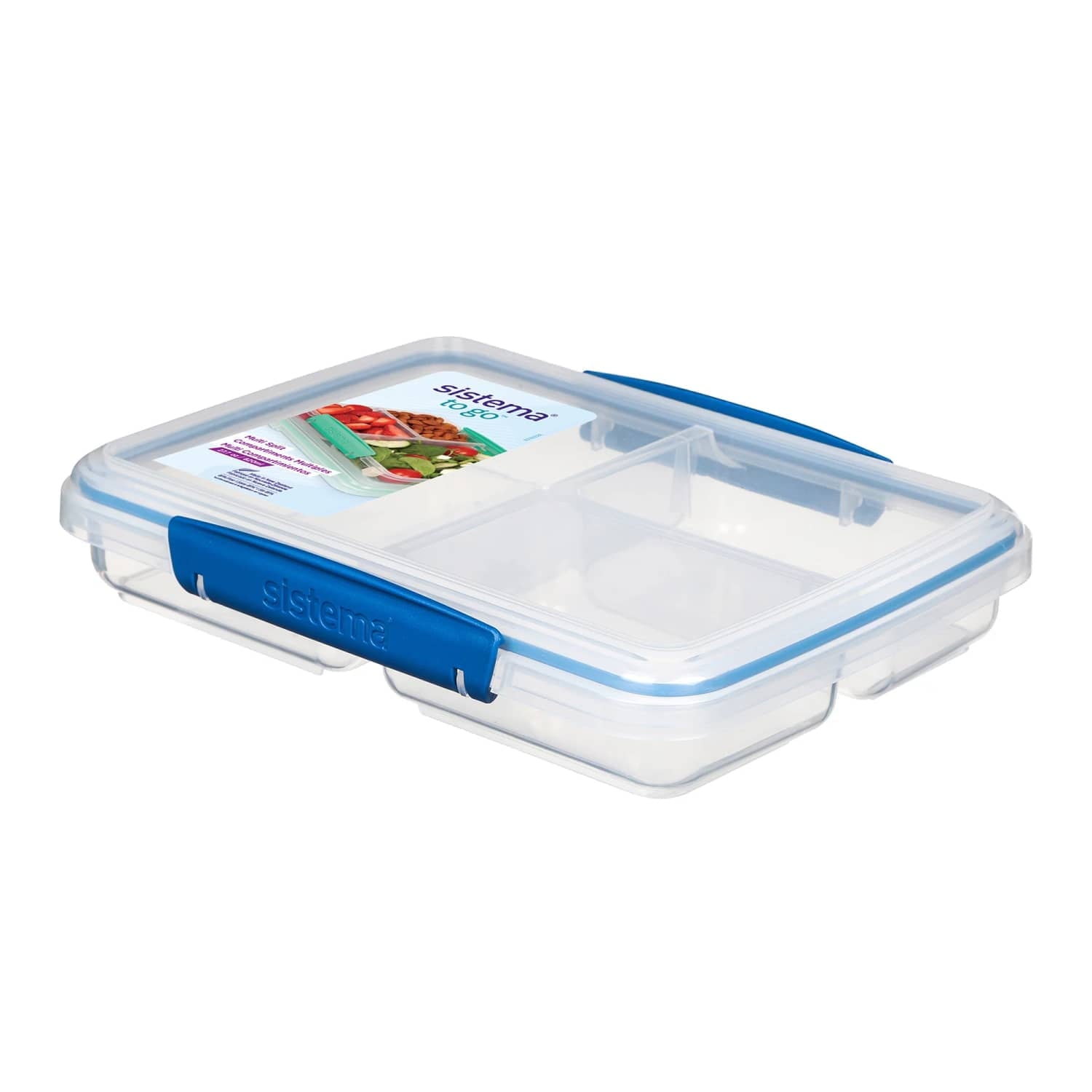 Whimsical Doughnut To Go 820ml/3.4 Cups Multi Split Food Storage Container - Deliciously Soft Cupcake Sensory Glob - Default Title