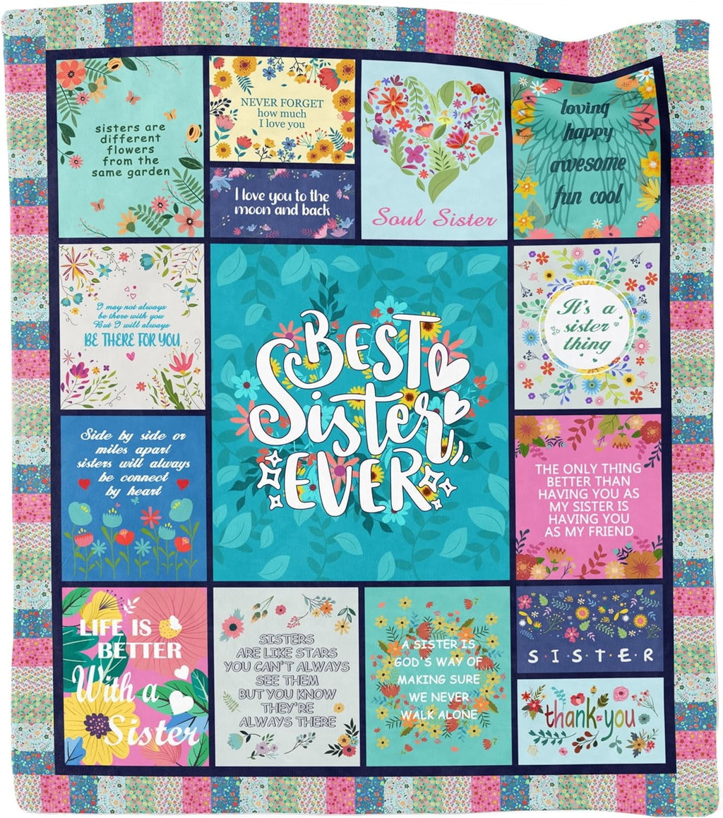 Lightweight Warm Sister Gifts Blanket for Birthday, Mother's Day, Christmas - Big Sister Gift Ideas - Lightweight Plush Warm Blanket for All Seasons - Default Title