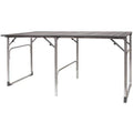 Multi-Functional Cook Slim-Fold Table - Choice 196 - Portable Camping Table with Heat-Resistant Countertop - Default Title