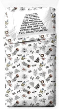 Wrinkle-Resistant T-Shirt Comic 3 Piece Twin Size Bed Sheets Set - Disney Space Theme Bedding - Luxury Bed Sheet Set with Deep Pockets - Default Title