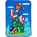 Decorative Knitted Kids Fleece Throw Blanket 46x60, Nintendo - Luxury Knitted Decorative Throw Blanket with Fringes - Default Title