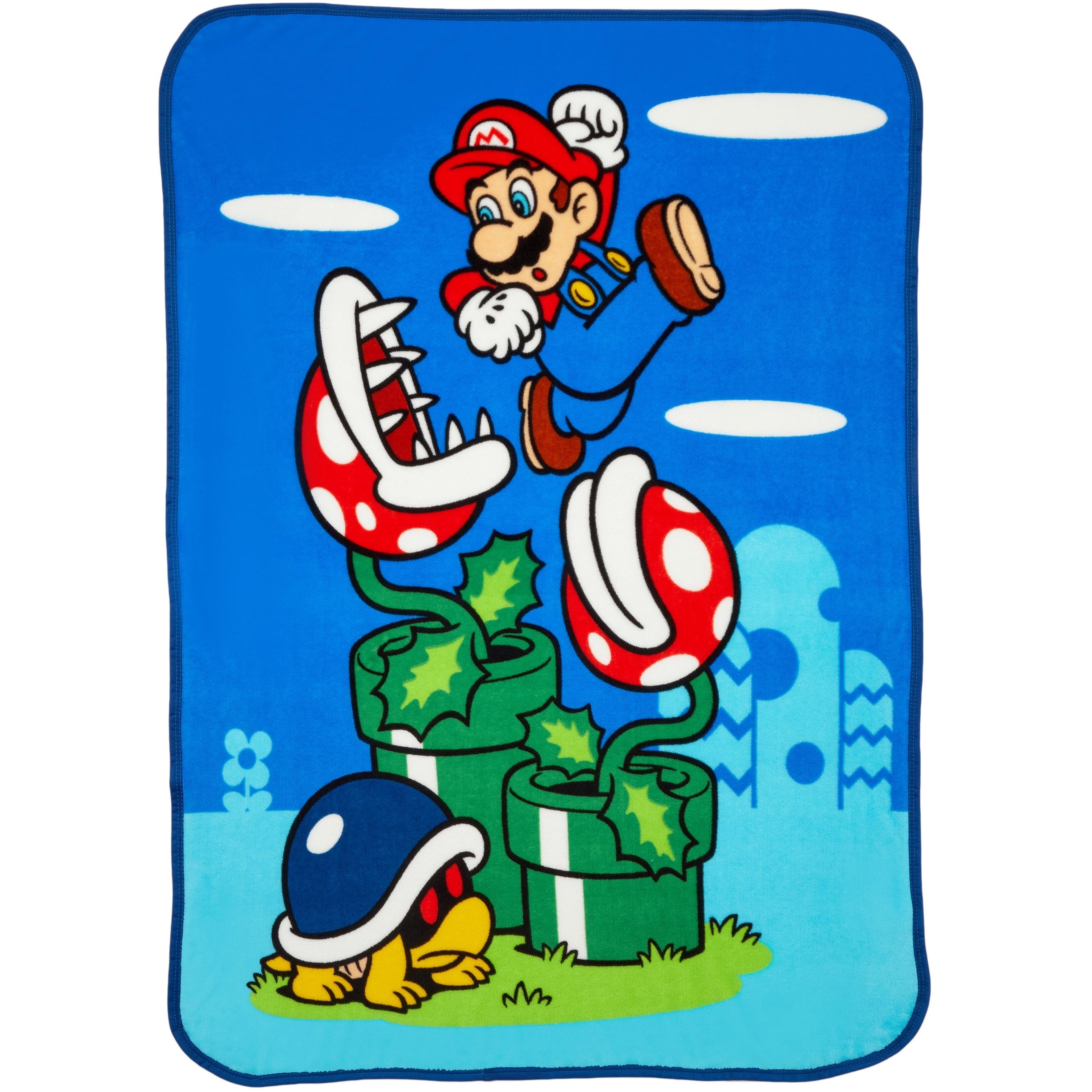 Decorative Knitted Kids Fleece Throw Blanket 46x60, Nintendo - Luxury Knitted Decorative Throw Blanket with Fringes - Default Title