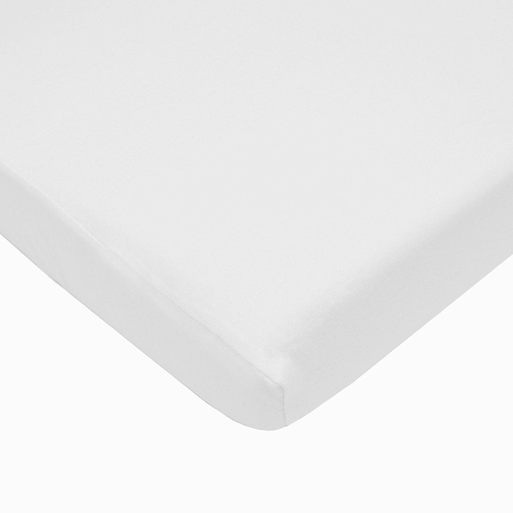 Premium Egyptian Cotton TL Care 100% Natural Breathable Cotton Jersey Knit Fitted Bassinet Sheet, White, 15" x 33", Soft Breathable, for Boys... - Breathable Egyptian Cotton Flat & Fitted Sheets - Default Title