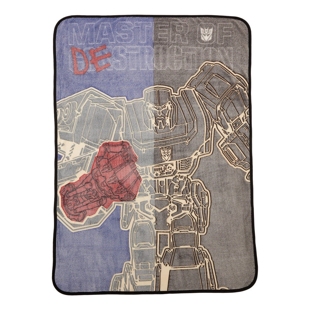 Lightweight Warm Kids Fleece Throw Blanket, 46x60, Glows-In-The-Dark - Super Soft Reversible Sherpa Flannel Blanket - Default Title