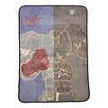 Lightweight Warm Kids Fleece Throw Blanket, 46x60, Glows-In-The-Dark - Super Soft Reversible Sherpa Flannel Blanket - Default Title