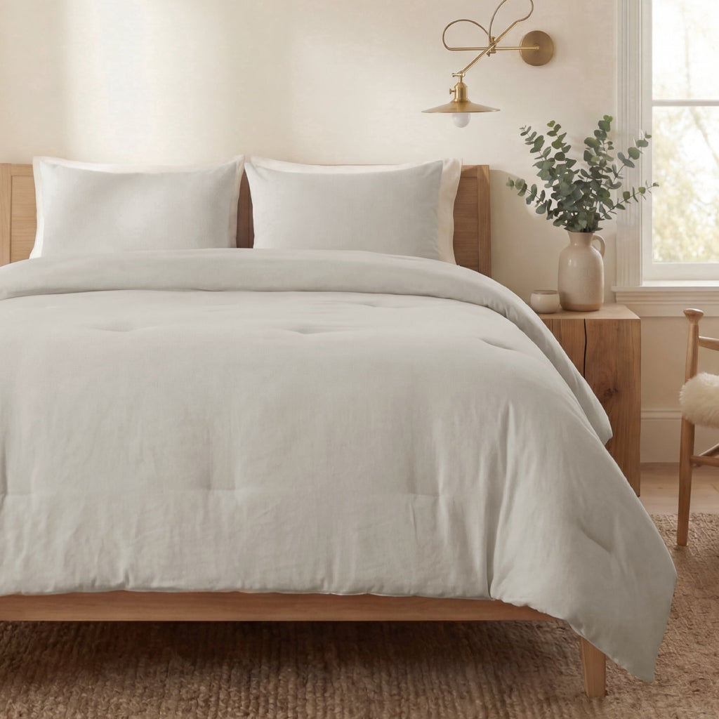 Heavyweight Warmth 3 Pieces Queen Comforter Bedding Set, Beige Bed Comforter Set for All Seasons, 1 Lightweight Prewashed Comforter and ... - Cloud-Like Soft Lightweight Bed Comforter - Default Title