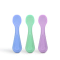 Durable Steel Silicone Toddler Training Spoons, Baby, Silicone Flatware Sets, 3 Pack - Multi-Purpose Hand Tool for Daily Meal Prep - Default Title