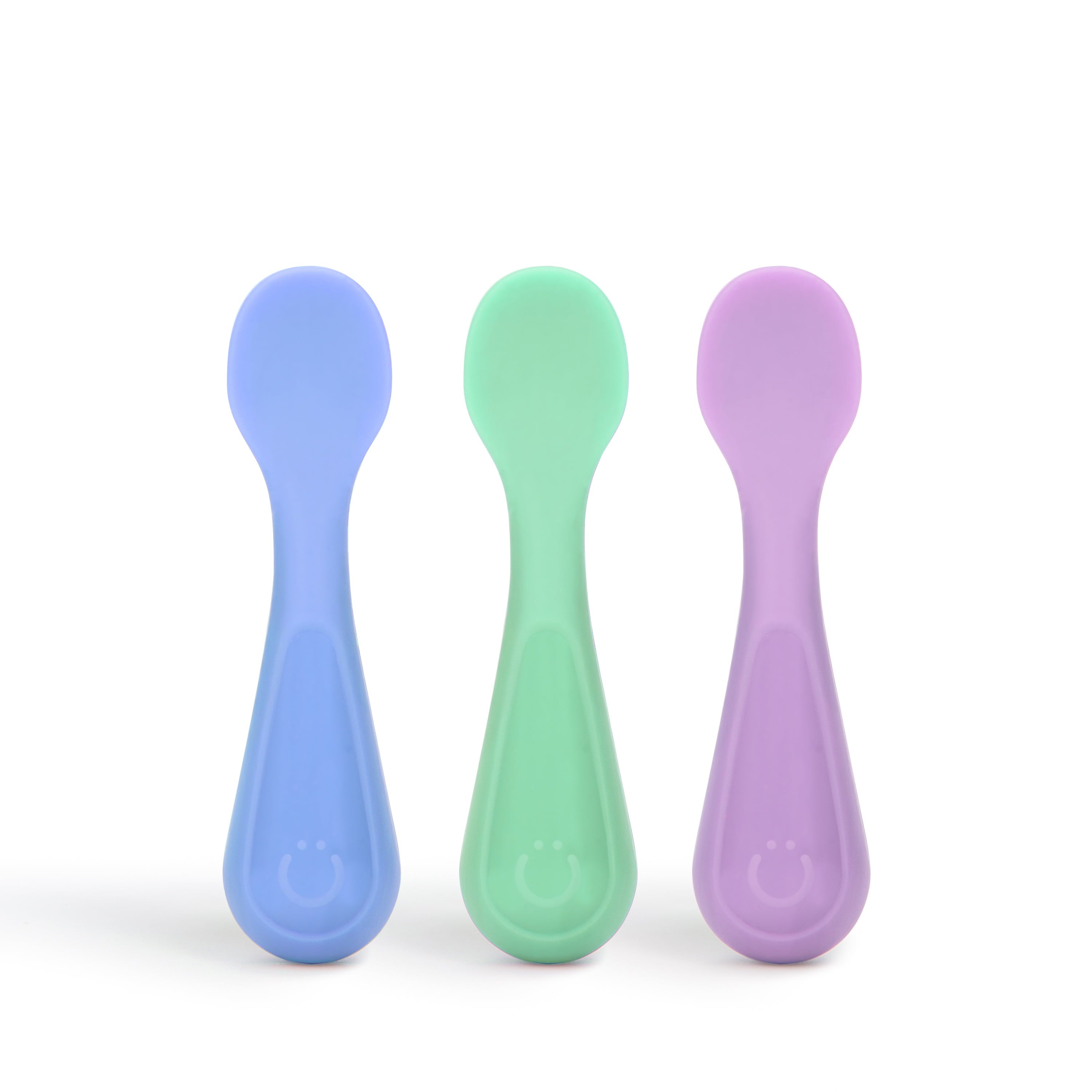 Durable Steel Silicone Toddler Training Spoons, Baby, Silicone Flatware Sets, 3 Pack - Multi-Purpose Hand Tool for Daily Meal Prep - Default Title