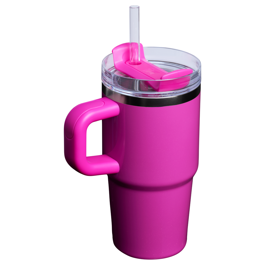 Splash-Resistant FlowState The Quencher H2.O Flowstate Tumbler with Handle | Stanley Create D309N - FlowState 3-Position Lid Insulated Travel Mug Detail