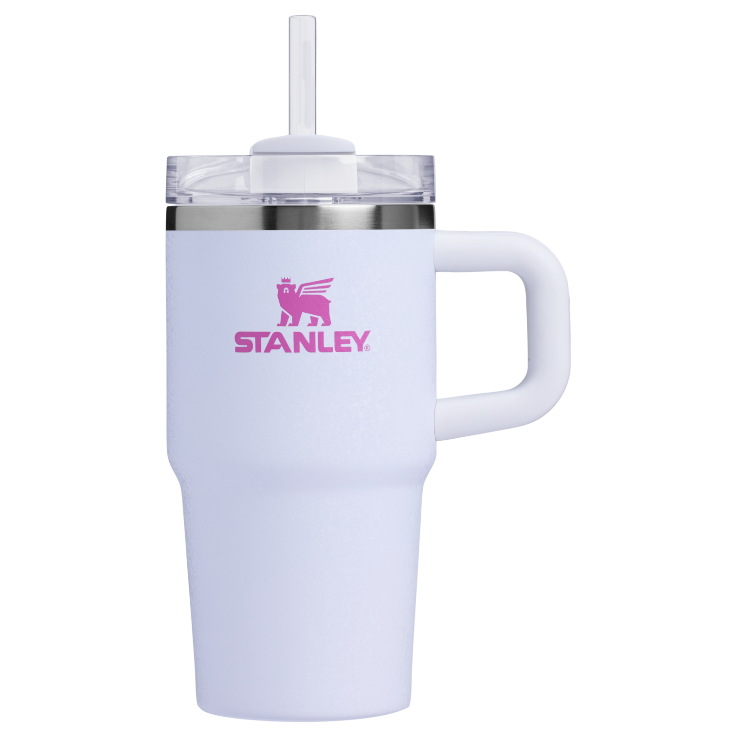 Splash-Resistant FlowState The Quencher H2.O Flowstate Tumbler with Handle | Stanley Create D309N - FlowState 3-Position Lid Insulated Travel Mug Detail