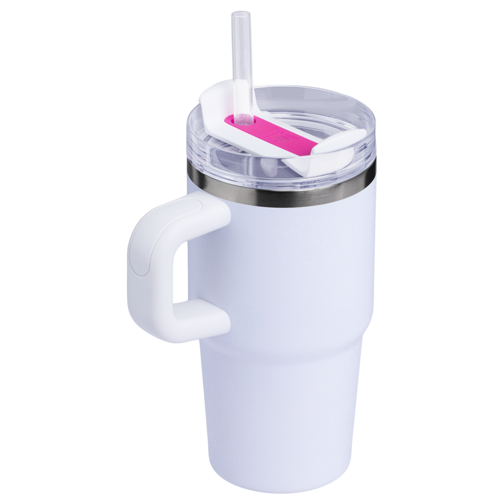 Splash-Resistant FlowState The Quencher H2.O Flowstate Tumbler with Handle | Stanley Create D309N - FlowState 3-Position Lid Insulated Travel Mug Detail