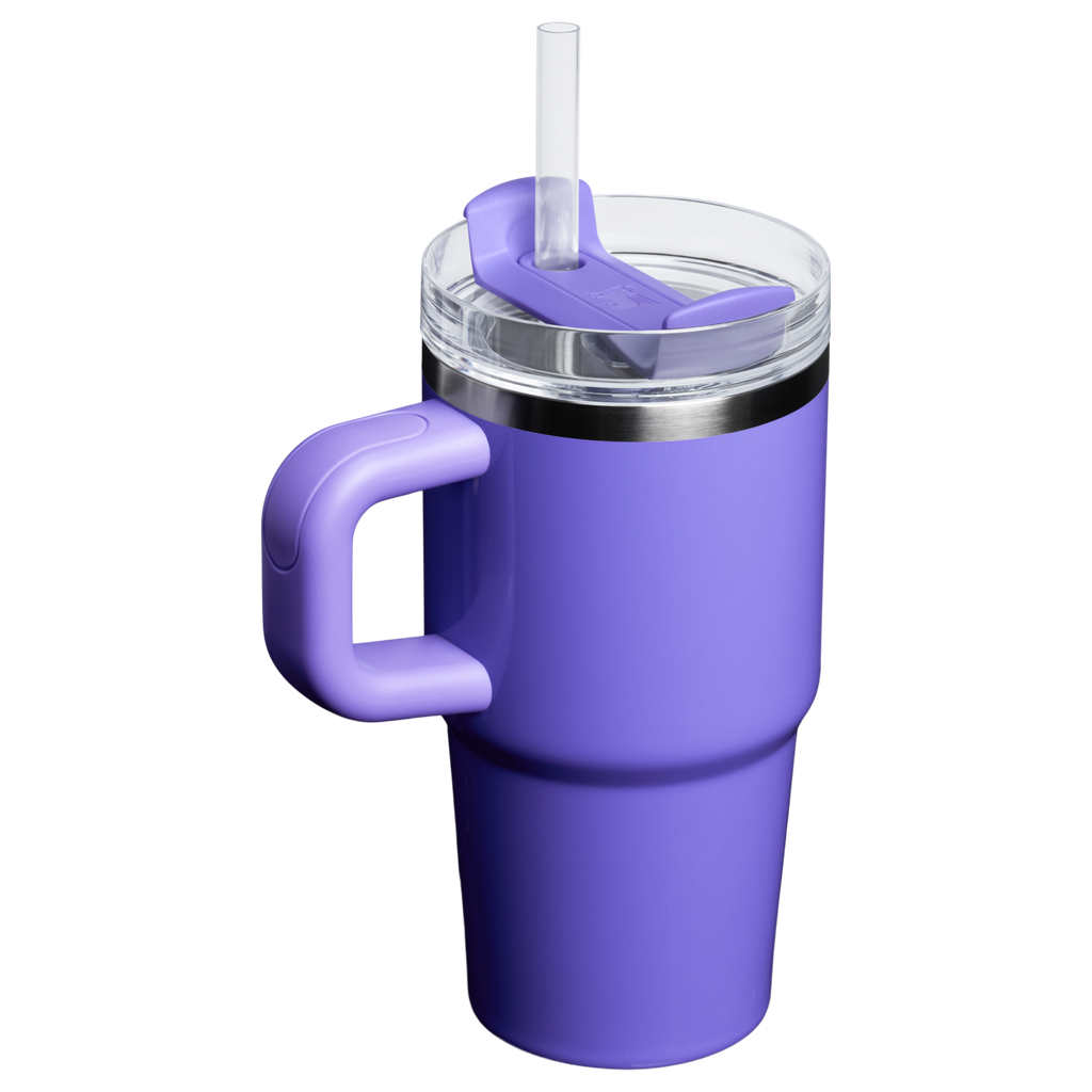 Splash-Resistant FlowState The Quencher H2.O Flowstate Tumbler with Handle | Stanley Create D309N - FlowState 3-Position Lid Insulated Travel Mug Detail