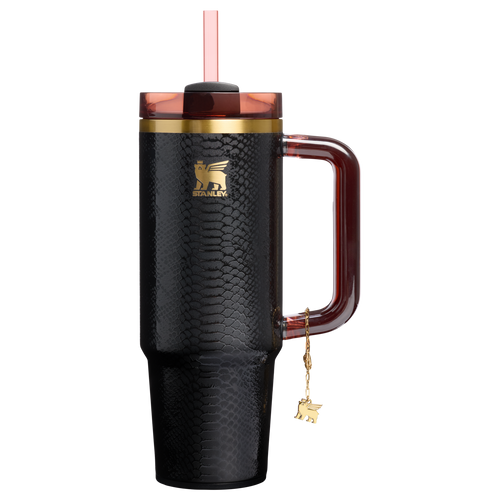 Car-Cup Friendly The Quencher Luxe H2.0 Flowstate Tumbler D171F - 40oz Large Capacity Car-Cup Friendly Quencher - Black Snakeskin