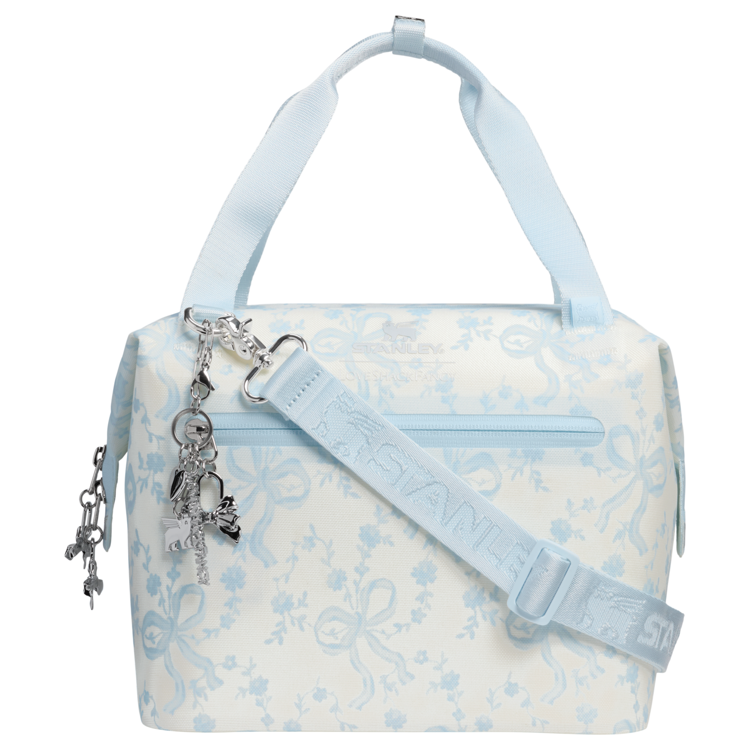 Premium All-Weather Stanley 1913 x LoveShackFancy Holiday All Day Julienne Mini Cooler D194V - Leak-Proof Insulated Mini Cooler Bag for Lunch Detail
