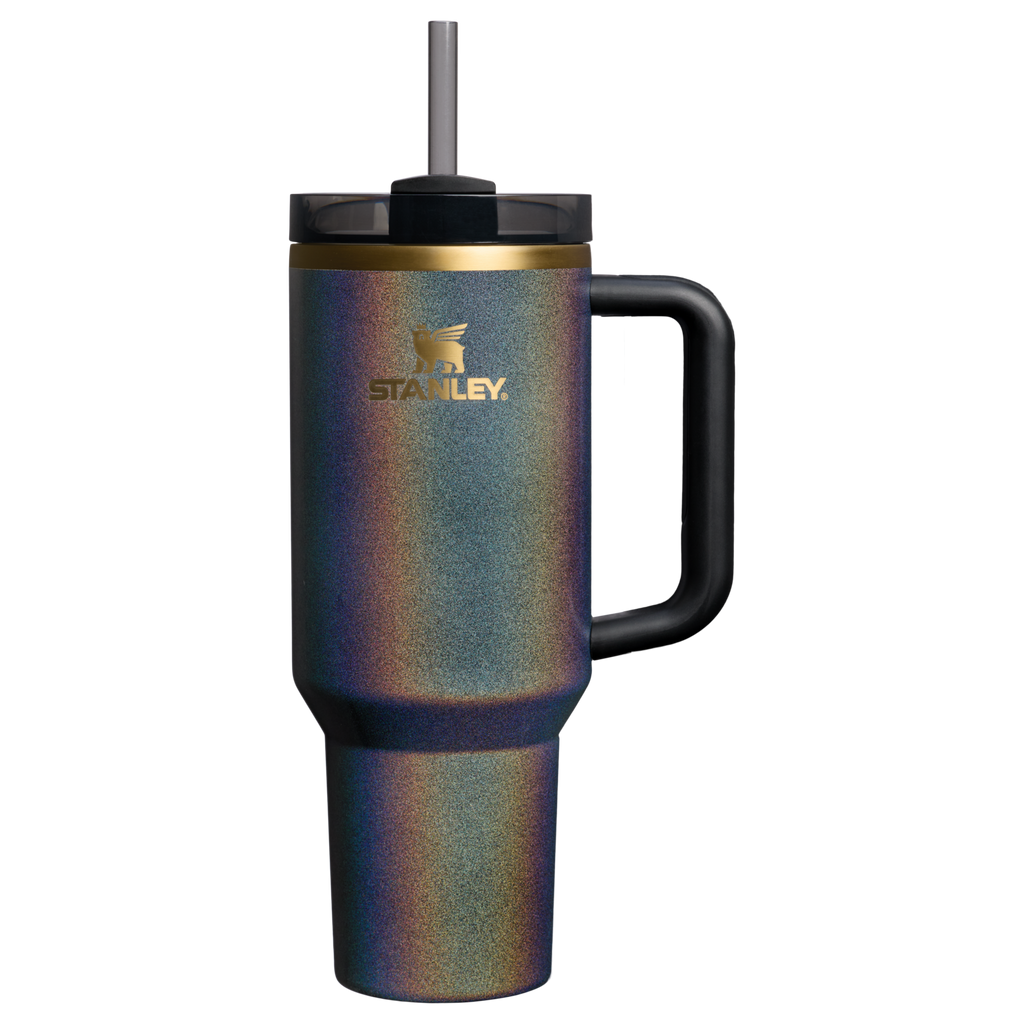 Splash-Resistant FlowState The Dream Weaver Quencher H2.0 Flowstate Tumbler D282U - Double-Wall Vacuum Insulated Travel Tumbler with Straw - Fairy Dust