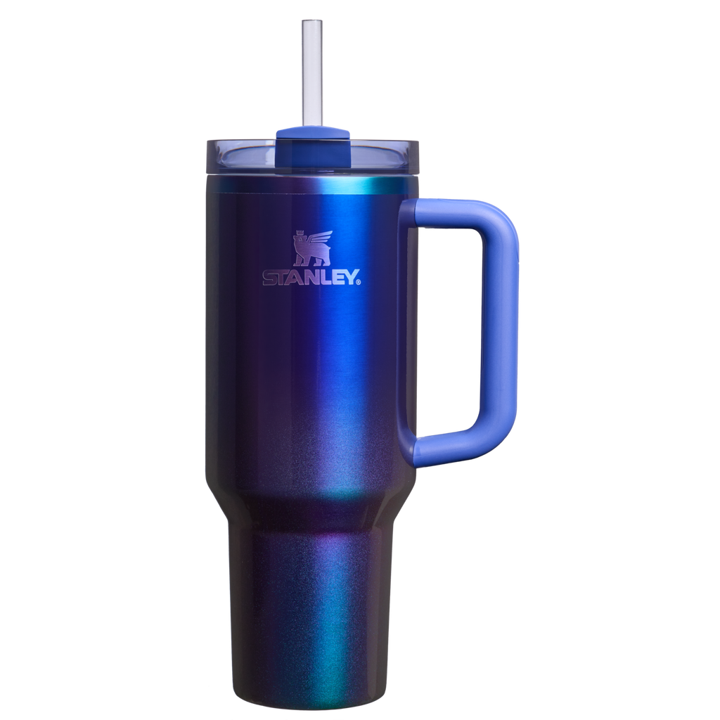 Splash-Resistant FlowState The Dream Weaver Quencher H2.0 Flowstate Tumbler D282U - Double-Wall Vacuum Insulated Travel Tumbler with Straw - Star Shine