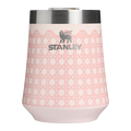 Elegant Stemless The Reserve Wine Tumbler D352C - Reserve Collection Stainless Steel Whiskey Cup - Rose Quartz Rattan