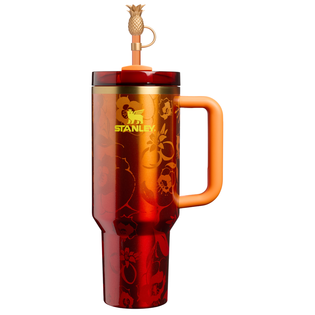 Splash-Resistant FlowState The Stanley 1913 x Karol G Quencher H2.0 Flowstate Tumbler D275T - Premium Stainless Steel Straw Cup for All-Day Hydration - 40oz | KAROL G FLOR