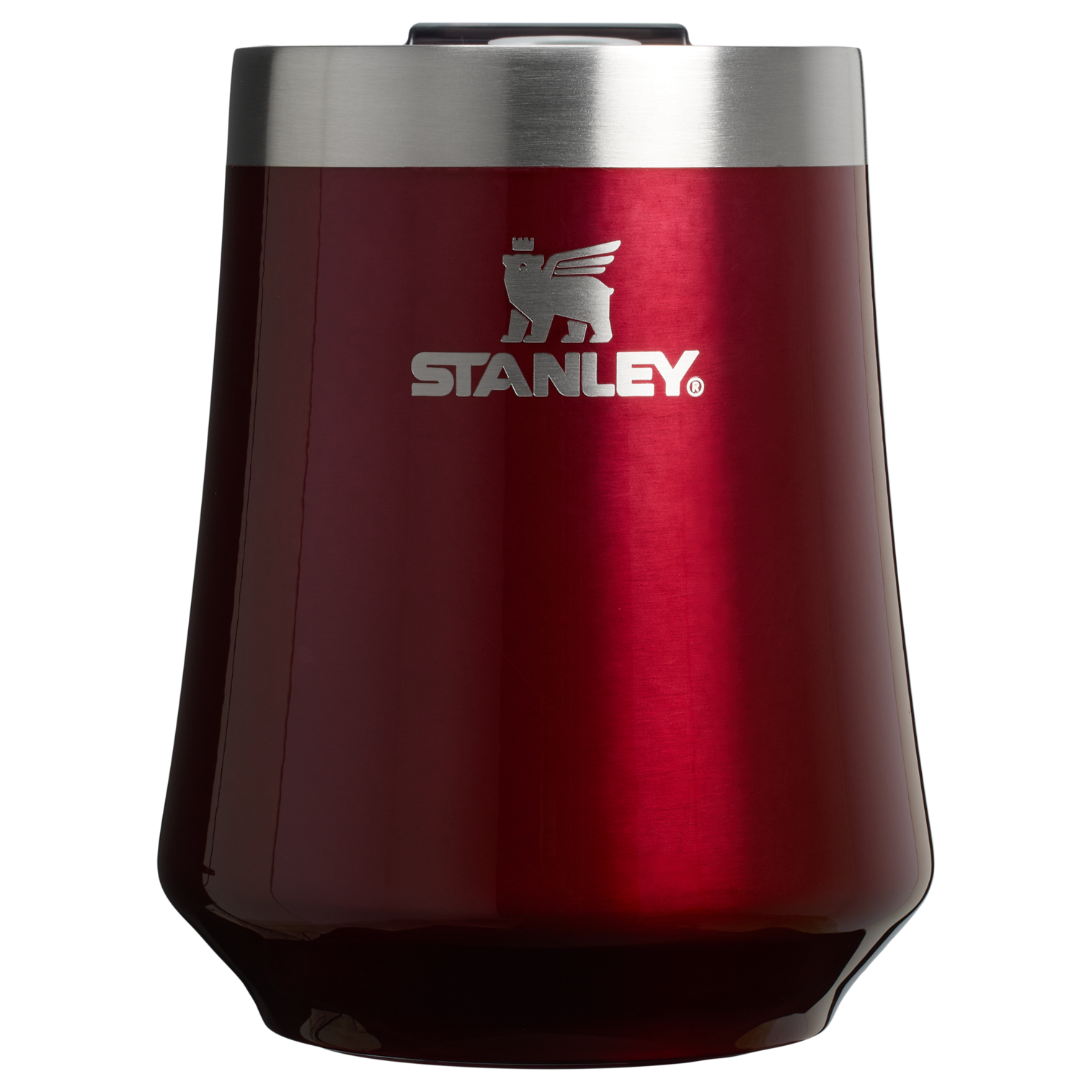 Premium Matte The Reserve Wine Tumbler D125V - Premium Insulated Egg-Shaped Wine Glass for Outdoors - Garnet Shine