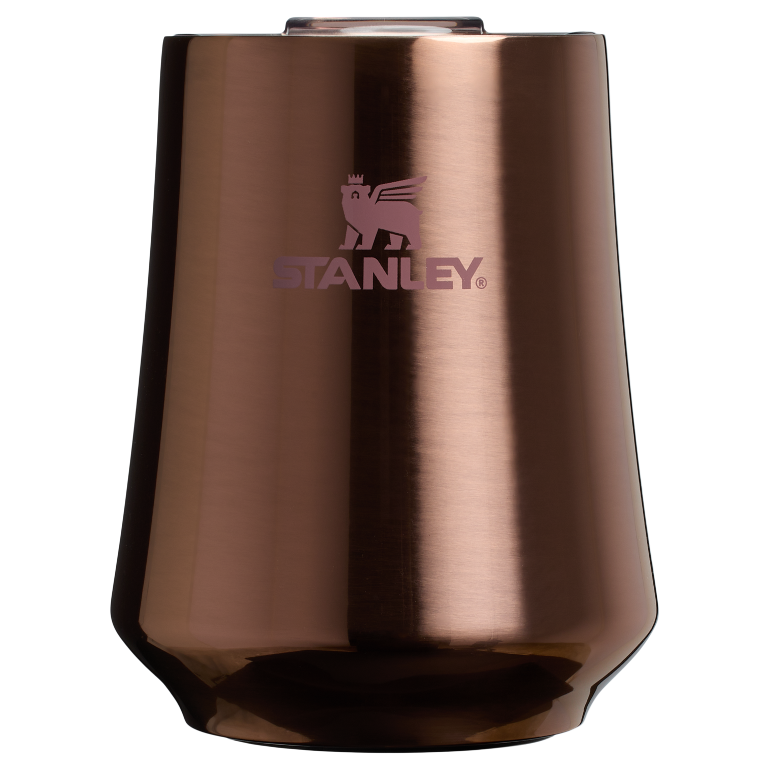 Premium Matte The Reserve Wine Tumbler D125V - Premium Insulated Egg-Shaped Wine Glass for Outdoors - Polished Rose Gold