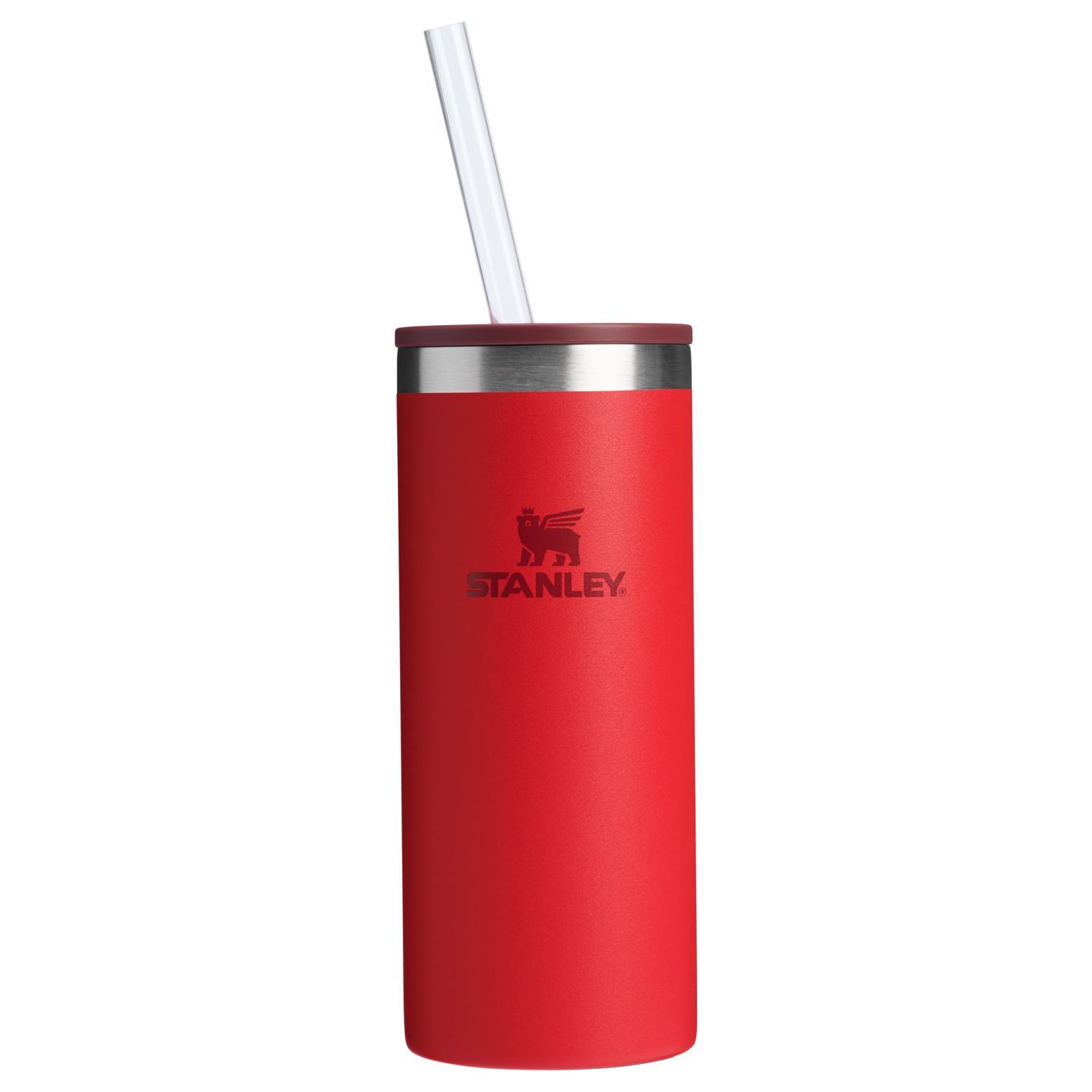 Ice-Retention The Everyday Slim Can Cooler Cup D065Q - Heavy-Duty Ice-Retention Food & Beverage Carrier - Chili Red