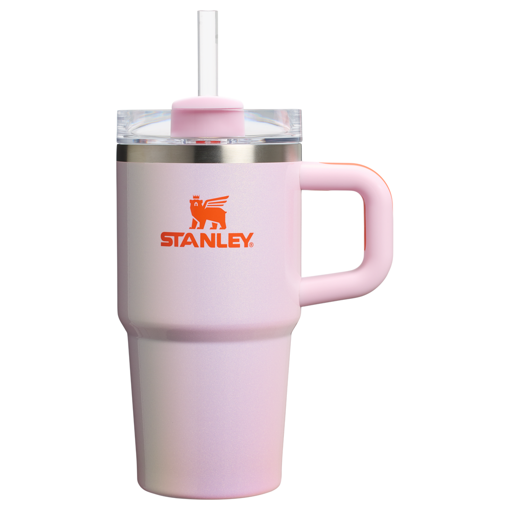 Splash-Resistant FlowState The Quencher H2.O Flowstate Tumbler with Handle | Stanley Create D309N - FlowState 3-Position Lid Insulated Travel Mug Detail