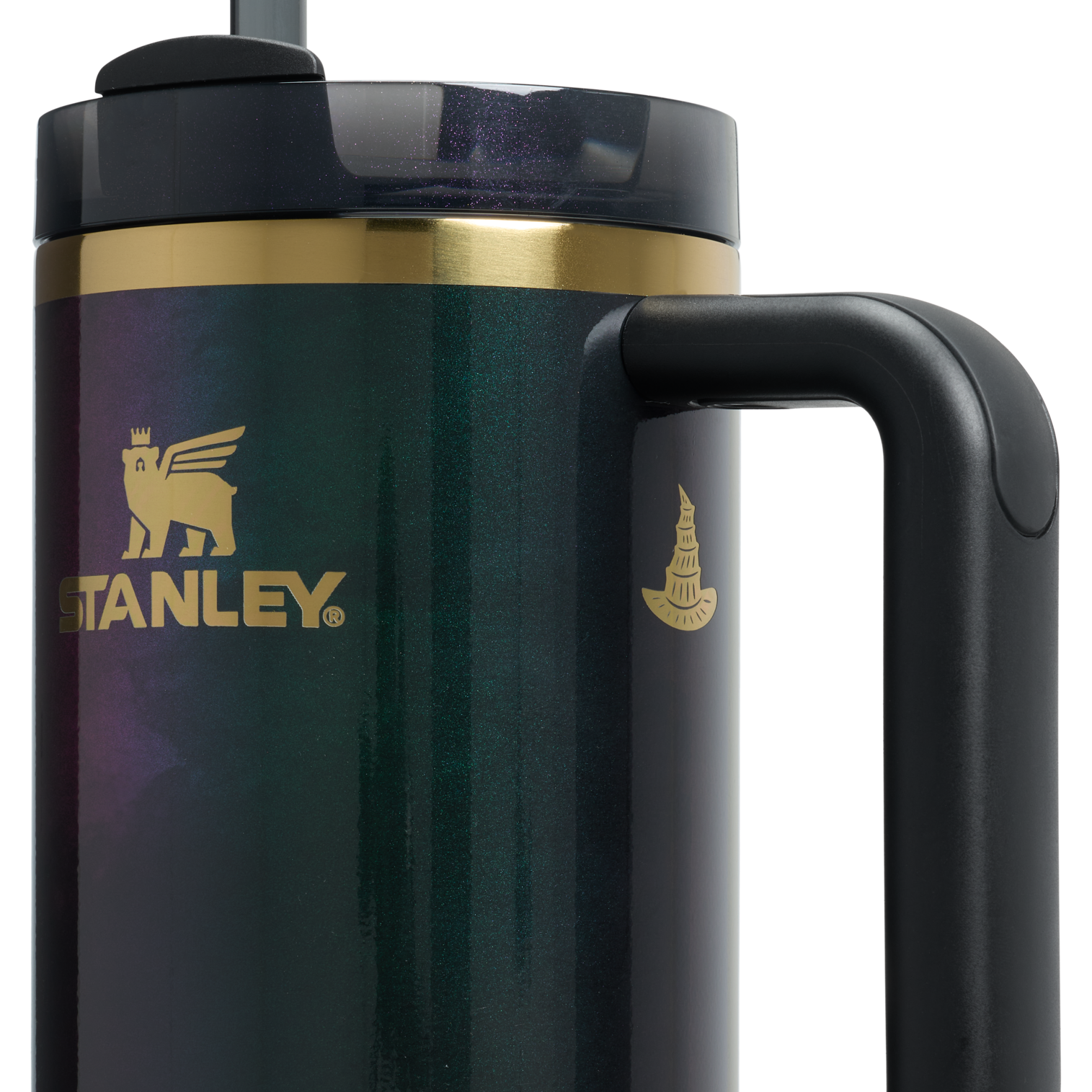 Splash-Resistant FlowState The Wicked for Good Quencher H2.0 Flowstate Tumbler D246P - FlowState 3-Position Lid Insulated Travel Mug Detail