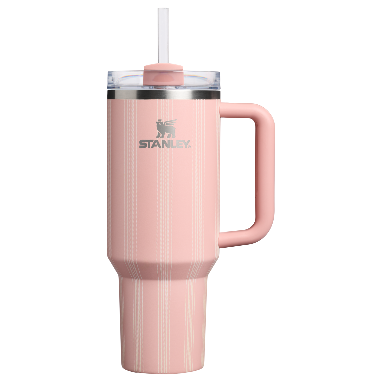 Car-Cup Friendly The Quencher H2.0 Flowstate Tumbler D342C - FlowState 3-Position Lid Insulated Travel Mug - Peach Rose Picnic Stripe