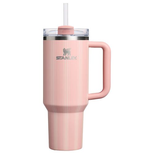 Car-Cup Friendly The Quencher H2.0 Flowstate Tumbler D342C - FlowState 3-Position Lid Insulated Travel Mug - Peach Rose Picnic Stripe