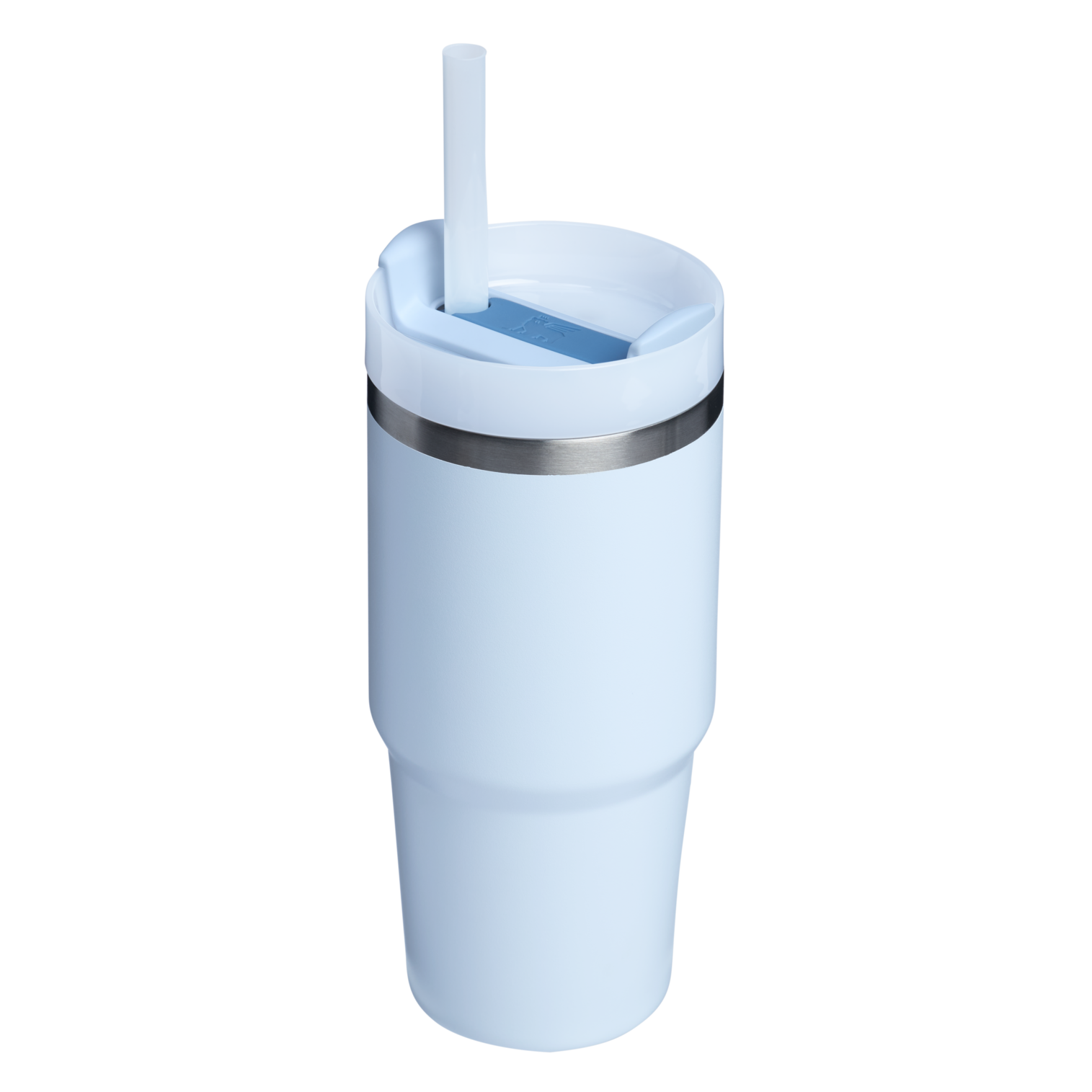 Splash-Resistant FlowState The Quencher H2.0 Flowstate Tumbler  | Stanley Create D329E - Double-Wall Vacuum Insulated Travel Tumbler with Straw Detail