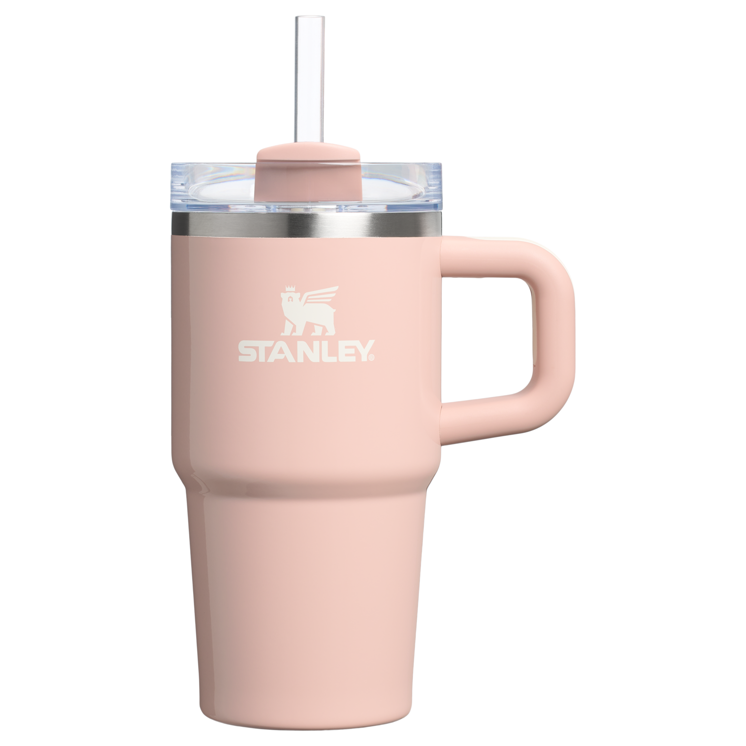 Splash-Resistant FlowState The Quencher H2.O Flowstate Tumbler with Handle | Stanley Create D309N - FlowState 3-Position Lid Insulated Travel Mug Detail