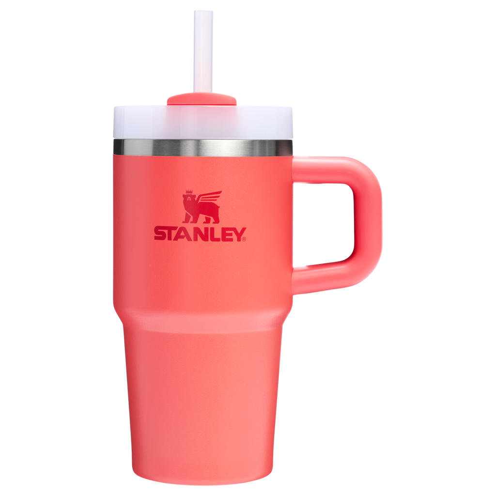 Splash-Resistant FlowState The Quencher H2.O Flowstate Tumbler with Handle | Stanley Create D309N - FlowState 3-Position Lid Insulated Travel Mug Detail