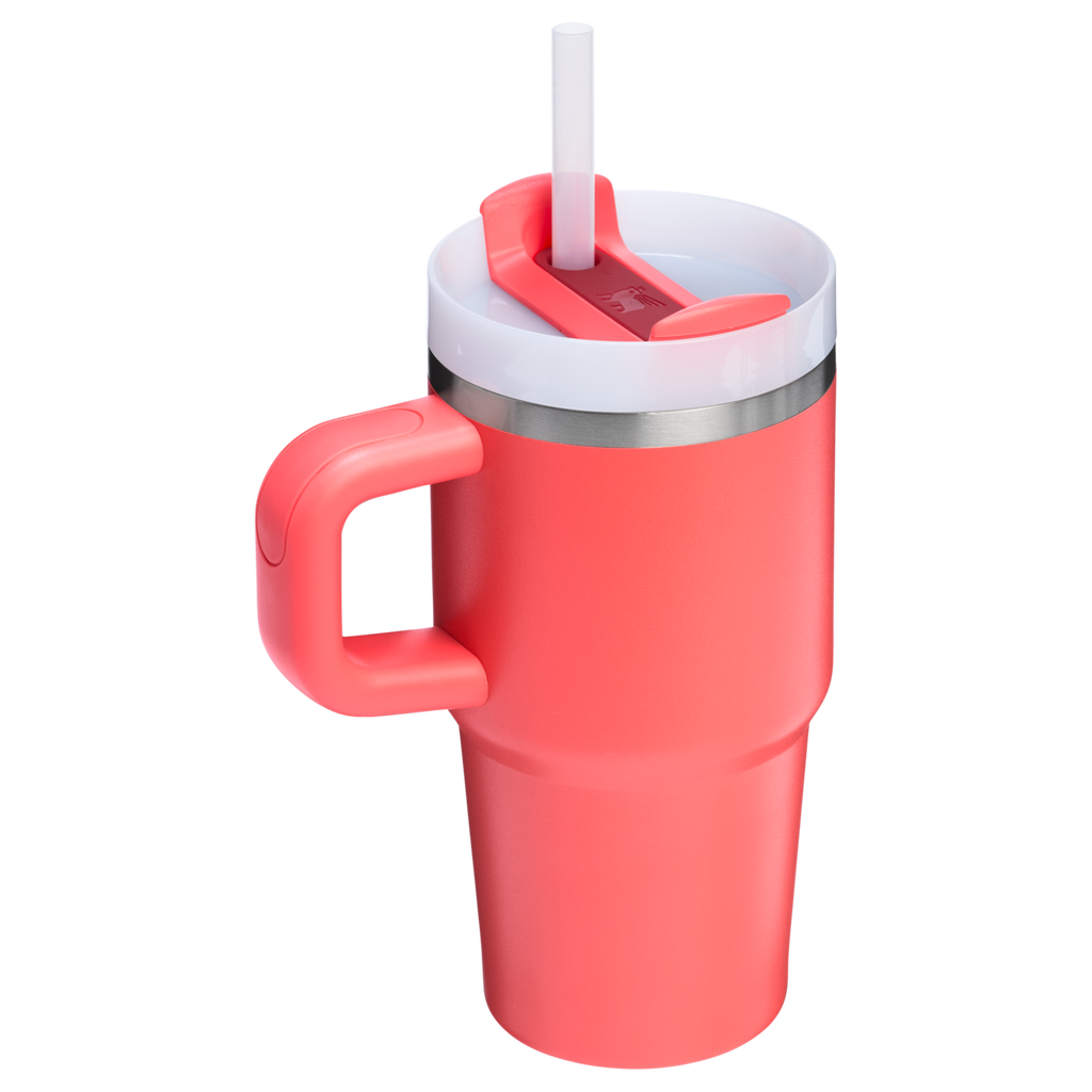 Splash-Resistant FlowState The Quencher H2.O Flowstate Tumbler with Handle | Stanley Create D309N - FlowState 3-Position Lid Insulated Travel Mug Detail