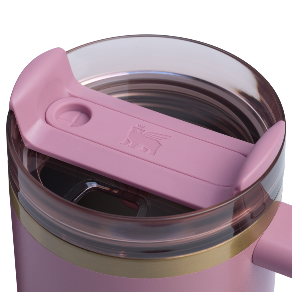 Car-Cup Friendly The Quencher H2.0 Flowstate Tumbler | Stanley Create D331C - Premium Stainless Steel Straw Cup for All-Day Hydration Detail