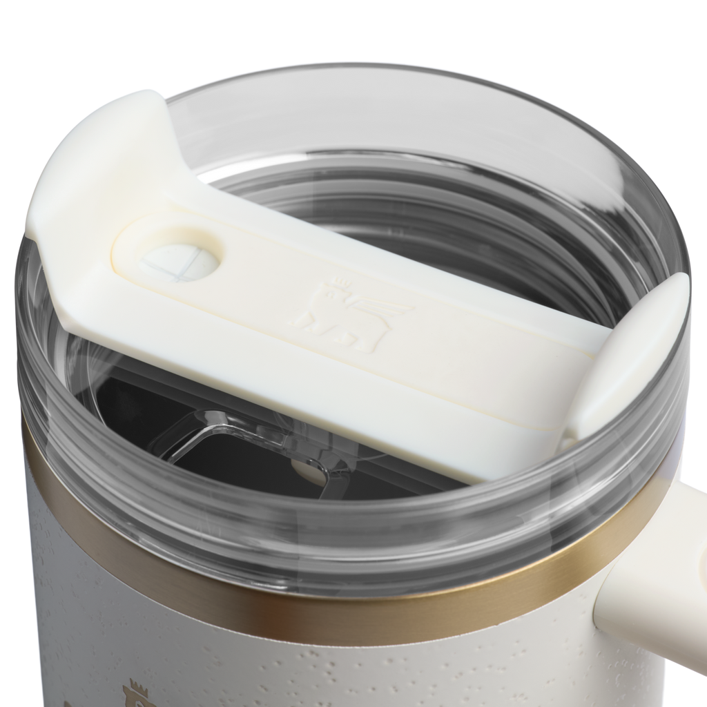 Car-Cup Friendly The Quencher H2.0 Flowstate Tumbler | Stanley Create D331C - Premium Stainless Steel Straw Cup for All-Day Hydration Detail