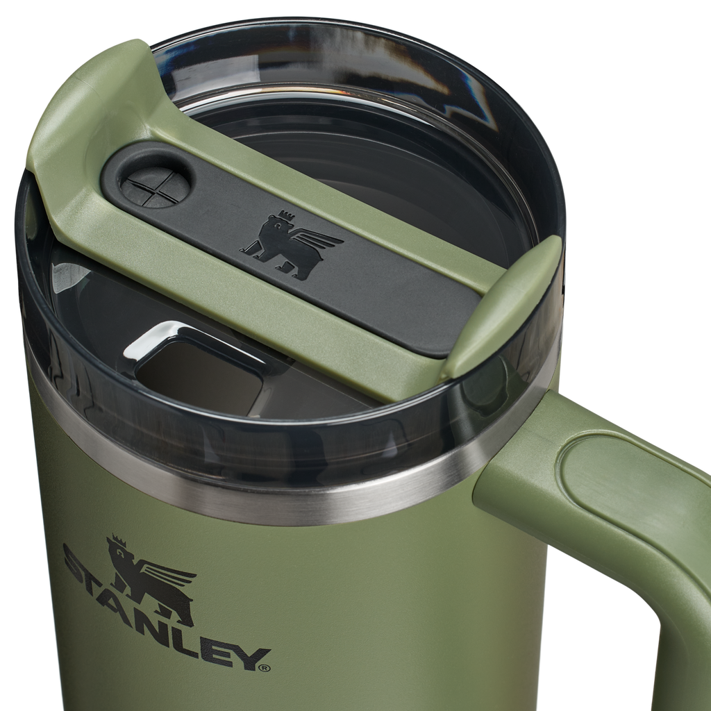 Car-Cup Friendly The Quencher H2.0 Flowstate Tumbler | Stanley Create D331C - Premium Stainless Steel Straw Cup for All-Day Hydration Detail