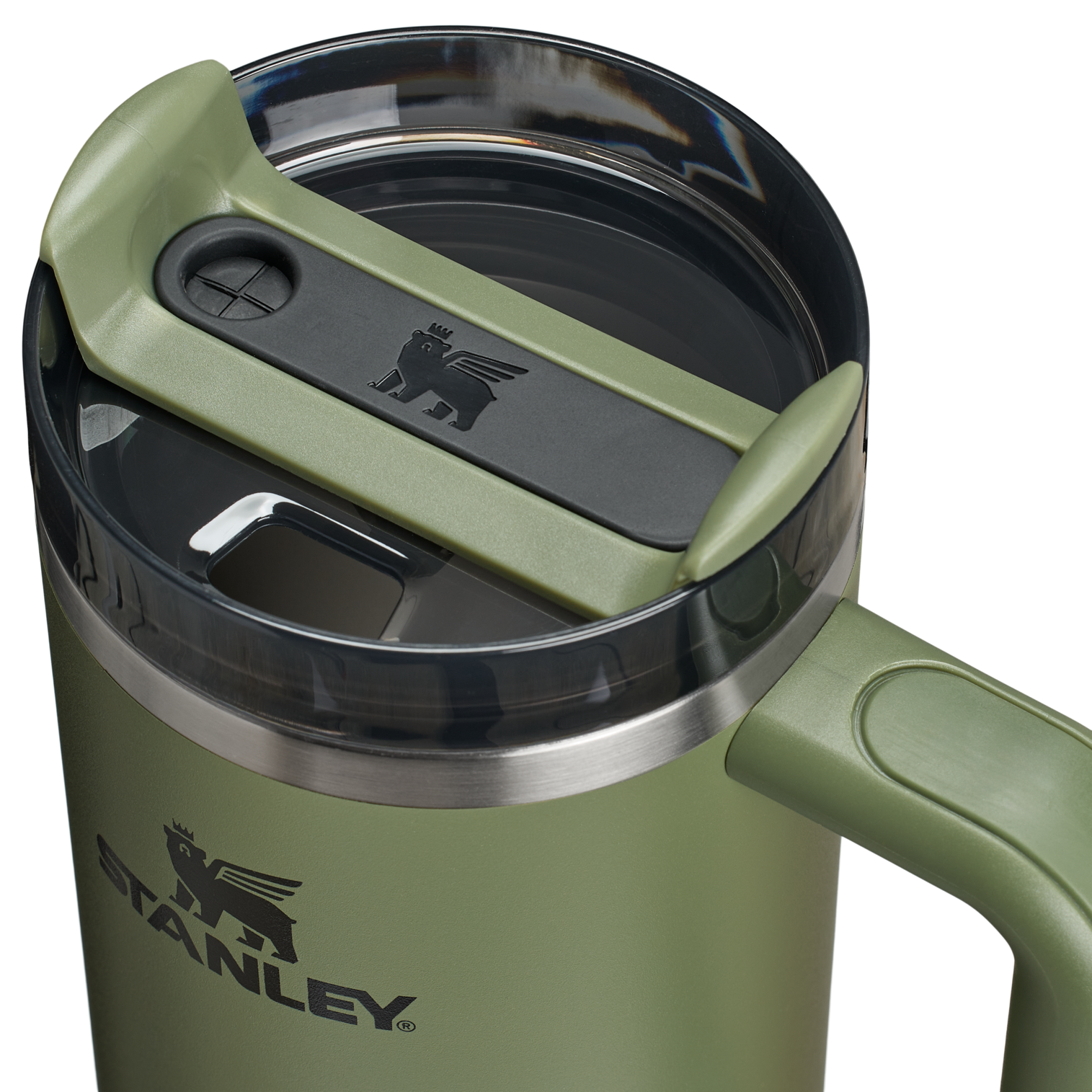 Car-Cup Friendly The Quencher H2.0 Flowstate Tumbler | Stanley Create D331C - Premium Stainless Steel Straw Cup for All-Day Hydration Detail