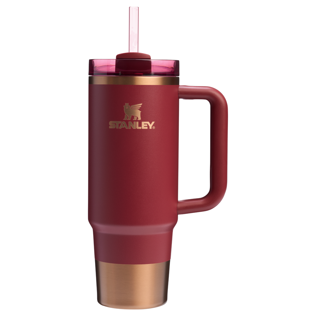 Car-Cup Friendly The Quencher H2.0 Flowstate Tumbler | Stanley Create D331C - Premium Stainless Steel Straw Cup for All-Day Hydration Detail