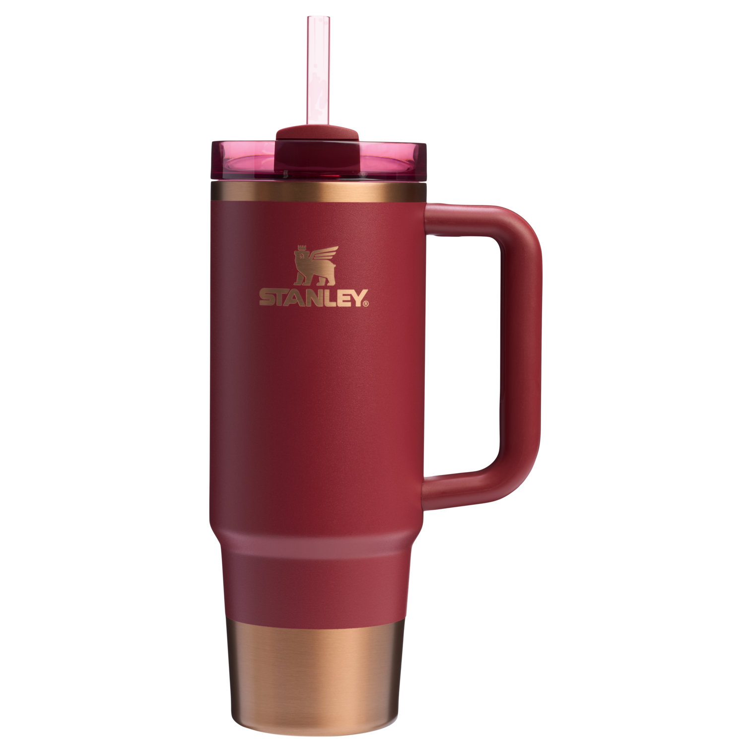 Car-Cup Friendly The Quencher H2.0 Flowstate Tumbler | Stanley Create D331C - Premium Stainless Steel Straw Cup for All-Day Hydration Detail