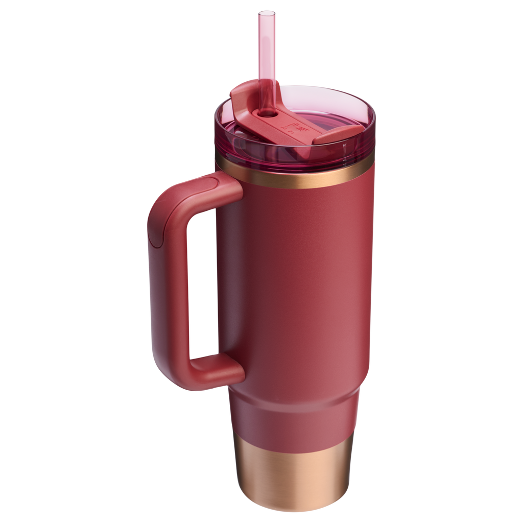 Car-Cup Friendly The Quencher H2.0 Flowstate Tumbler | Stanley Create D331C - Premium Stainless Steel Straw Cup for All-Day Hydration Detail