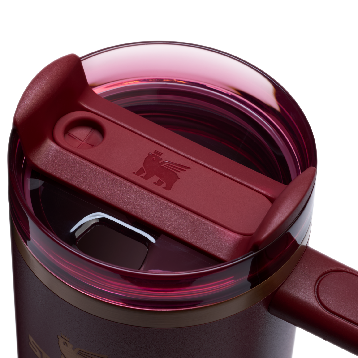 Car-Cup Friendly The Quencher H2.0 Flowstate Tumbler | Stanley Create D331C - Premium Stainless Steel Straw Cup for All-Day Hydration Detail