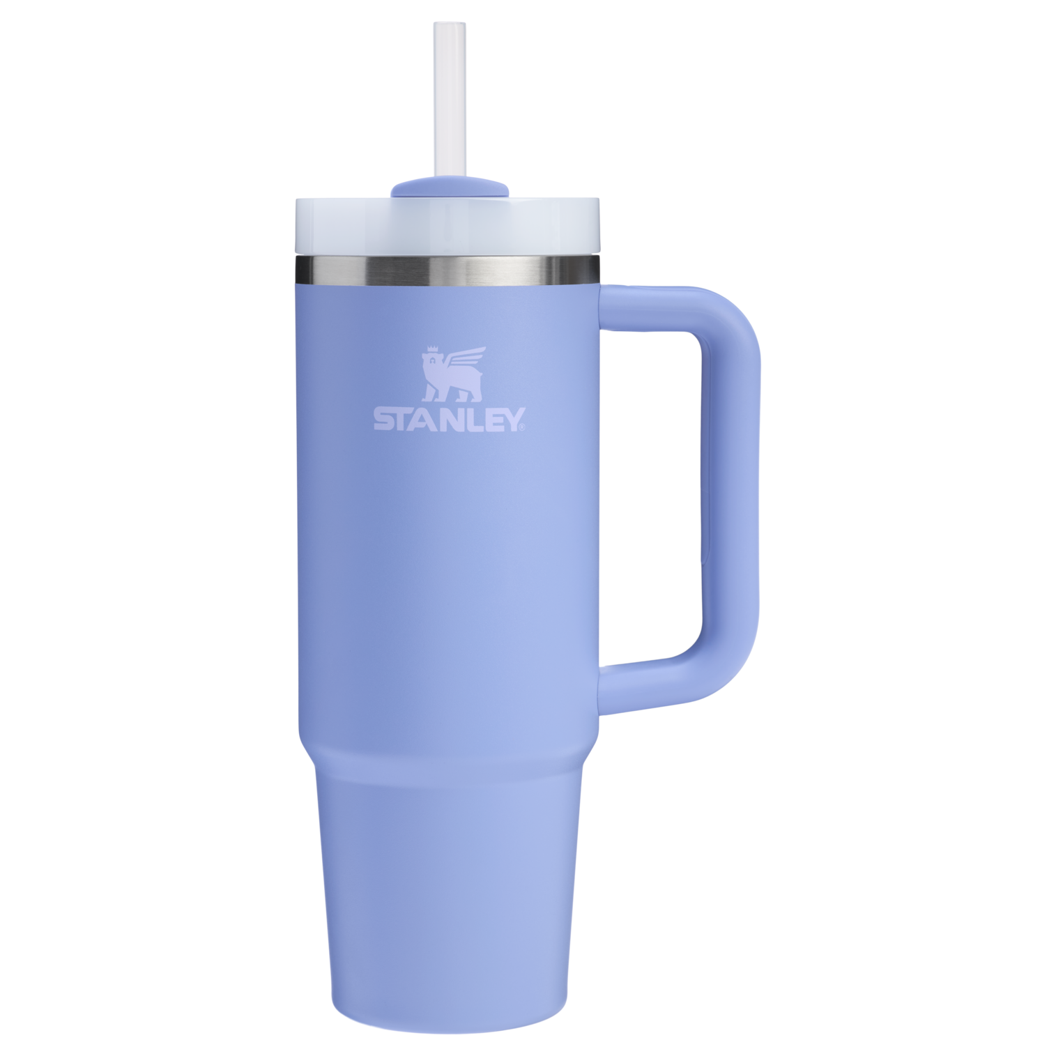 Car-Cup Friendly The Quencher H2.0 Flowstate Tumbler | Stanley Create D331C - Premium Stainless Steel Straw Cup for All-Day Hydration - Hydrangea